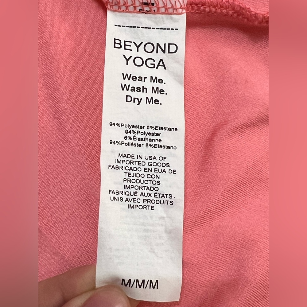 Beyond Yoga Featherweight At The Ready Midi Dress Coral Pink Size Medium - Picture 9 of 12